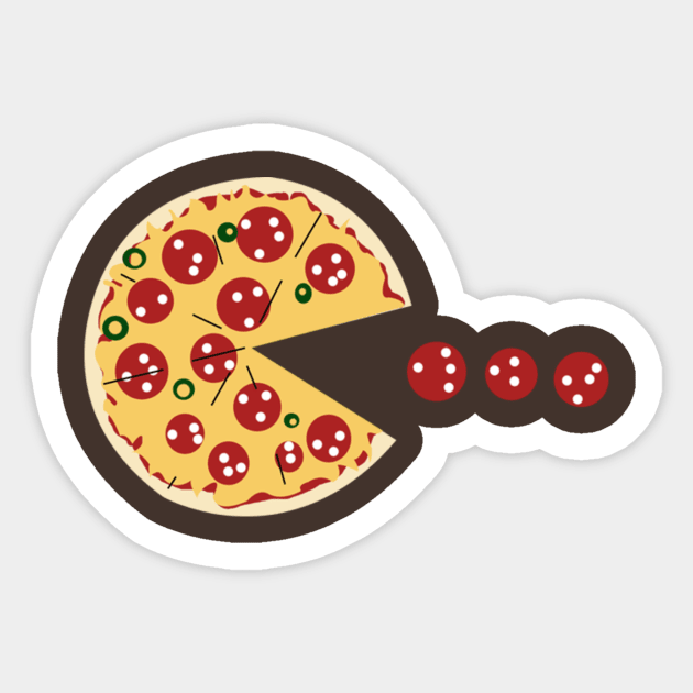 Pac-Pizza Sticker by andersonfbr